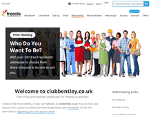 Tablet Screenshot of clubbentley.co.uk